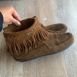 Minnetonka Brown Moccasins